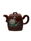 THÉIÈRE ARGILE YiXING OISEAU FLEURS 0.6L