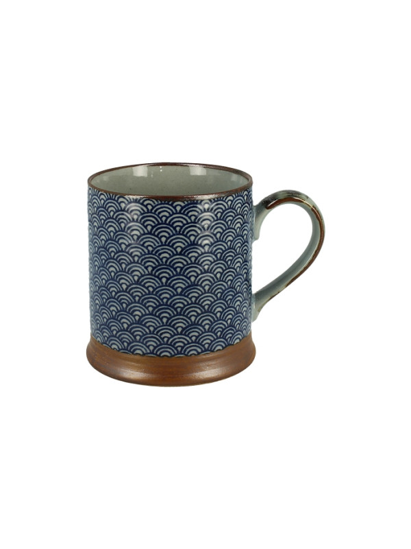 MUG SEIKAINAMI BLEU MARINE - JAPON LA ROUTE DU THÉ VERSAILLES