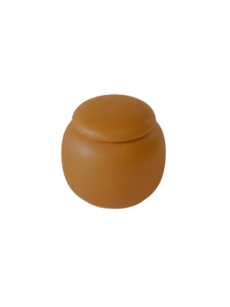 POT À THÉ PORCELAINE MARRON 50g