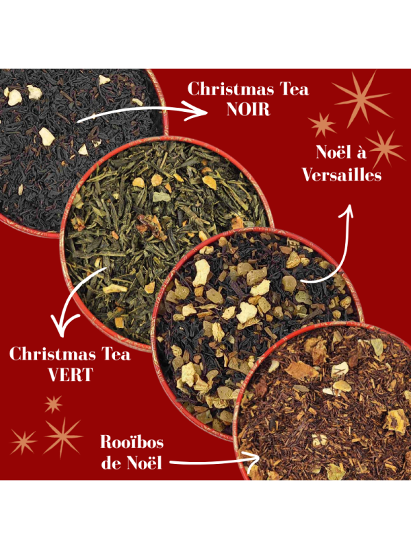 4 THÉS PARFUMÉS NOËL - LA ROUTE DU THÉ VERSAILLES
