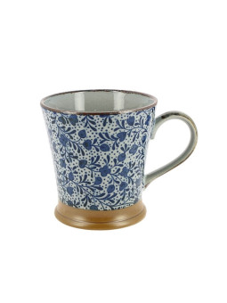 Mug évasé Fleurs bleues - La Route du Thé Versailles