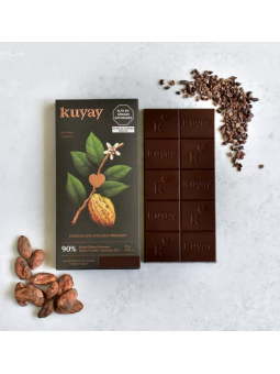 Chocolat Noir 90% Premium - Pérou 70g La Route du Thé Versailles