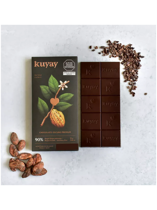 Chocolat Noir 90% Premium - Pérou 70g La Route du Thé Versailles