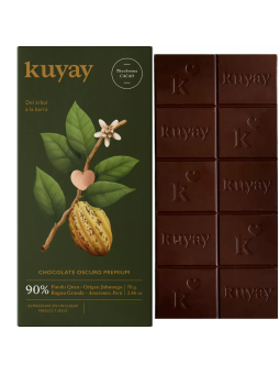 Chocolat Noir 90% Premium - Pérou 70g La Route du Thé Versailles