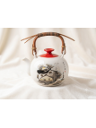 THÉIÈRE PORCELAINE ANSE BAMBOU 1L - La Route du Thé Versailles