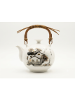 Théière Boule  porcelaine Blanche - La Route du Thé Versailles