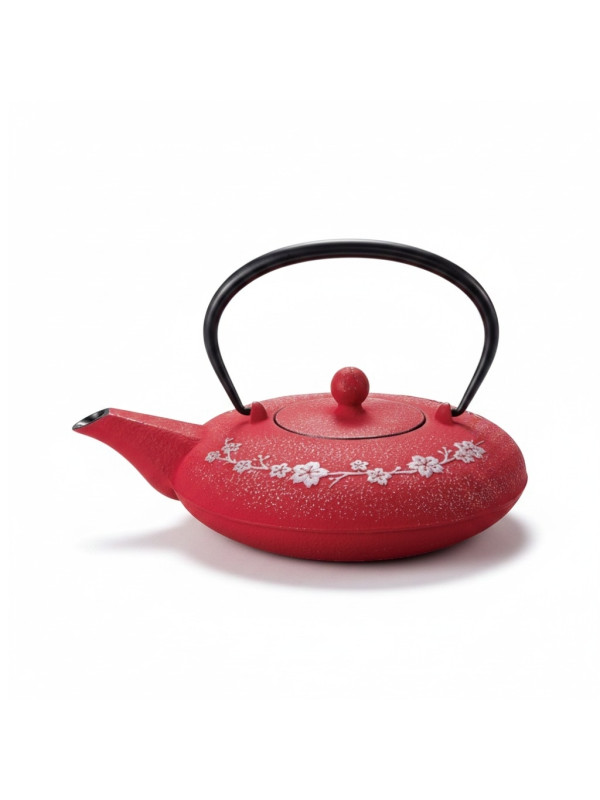 THÉIÈRE JAPONAISE FONTE IWACHU 0.6L - SAKURA - La Route du Thé Verailles