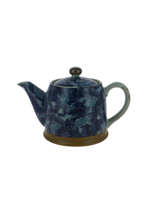THÉIÈRE JAPONAISE CÉRAMIQUE 350ML - éventails - La Route du Thé Versailles