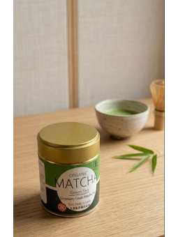 BOITE 30g MATCHA DE CÉRÉMONIE BIO JAPON - La Route du Thé Versailles