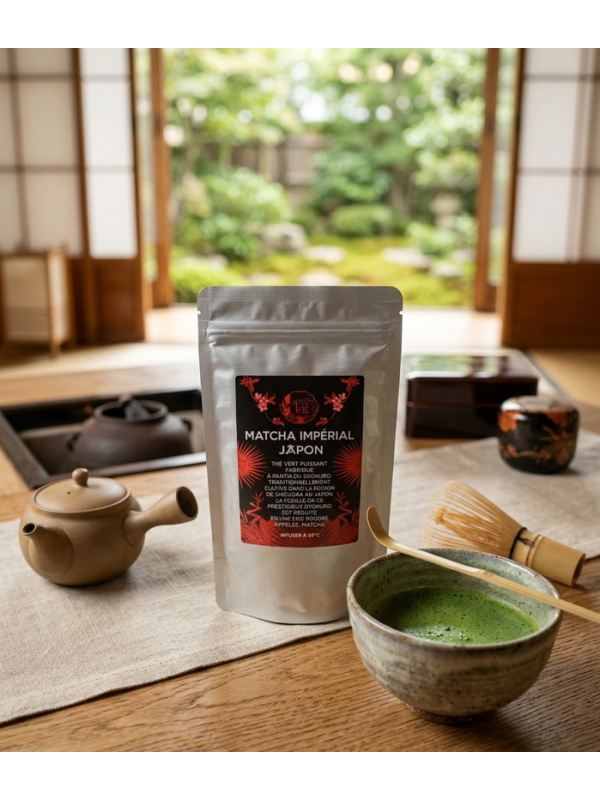 MATCHA DE CÉRÉMONIE BIO 100G JAPON - La Route du Thé Versailles