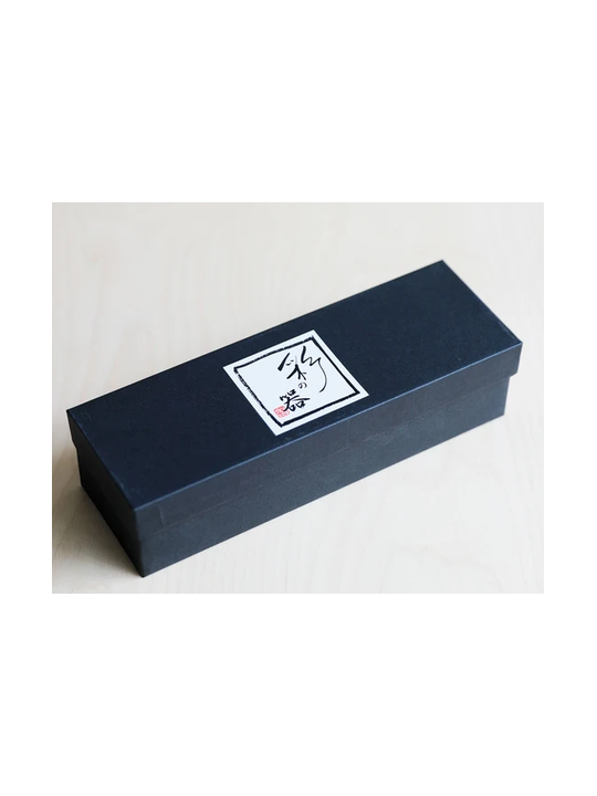 Boite cadeau noire calligraphie japonaise pour coffret gobelets a the