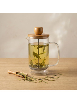 THÉIÈRE À PISTON EN VERRE 350ML - La Route du Thé Versailles