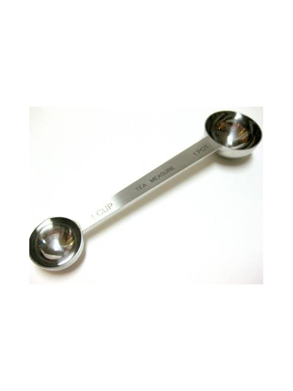 CUILLÈRE À MESURE DOUBLE EN INOX - La Route du Thé Versailles