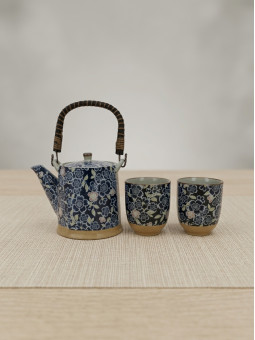 COFFRET THÉIÈRE JAPONAISE & 2 TASSES SAKURA - La Route du Thé Versailles
