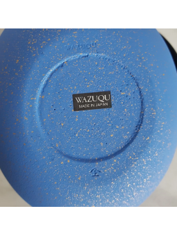 THÉIÈRE EN FONTE JAPONAISE WAZUQU - BLEU AZUR - La  Route du Thé Versailles